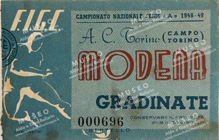 Biglietto Grande Torino 1949
